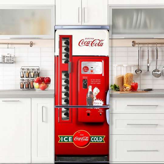 3D door sticker, Coca-Cola, 80 x 200cm, Door Sticker